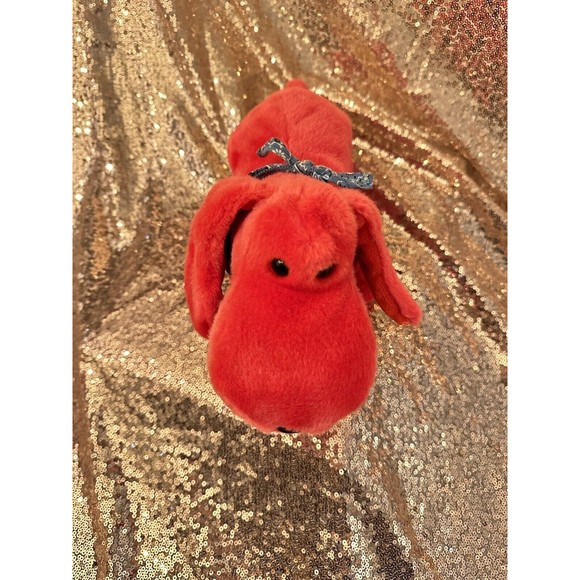 TY BEANIE BUDDIES RED ROVER DOG W/ Handkerchief, Plush Stuffed Animal Puppy P9 - Picture 3 of 11